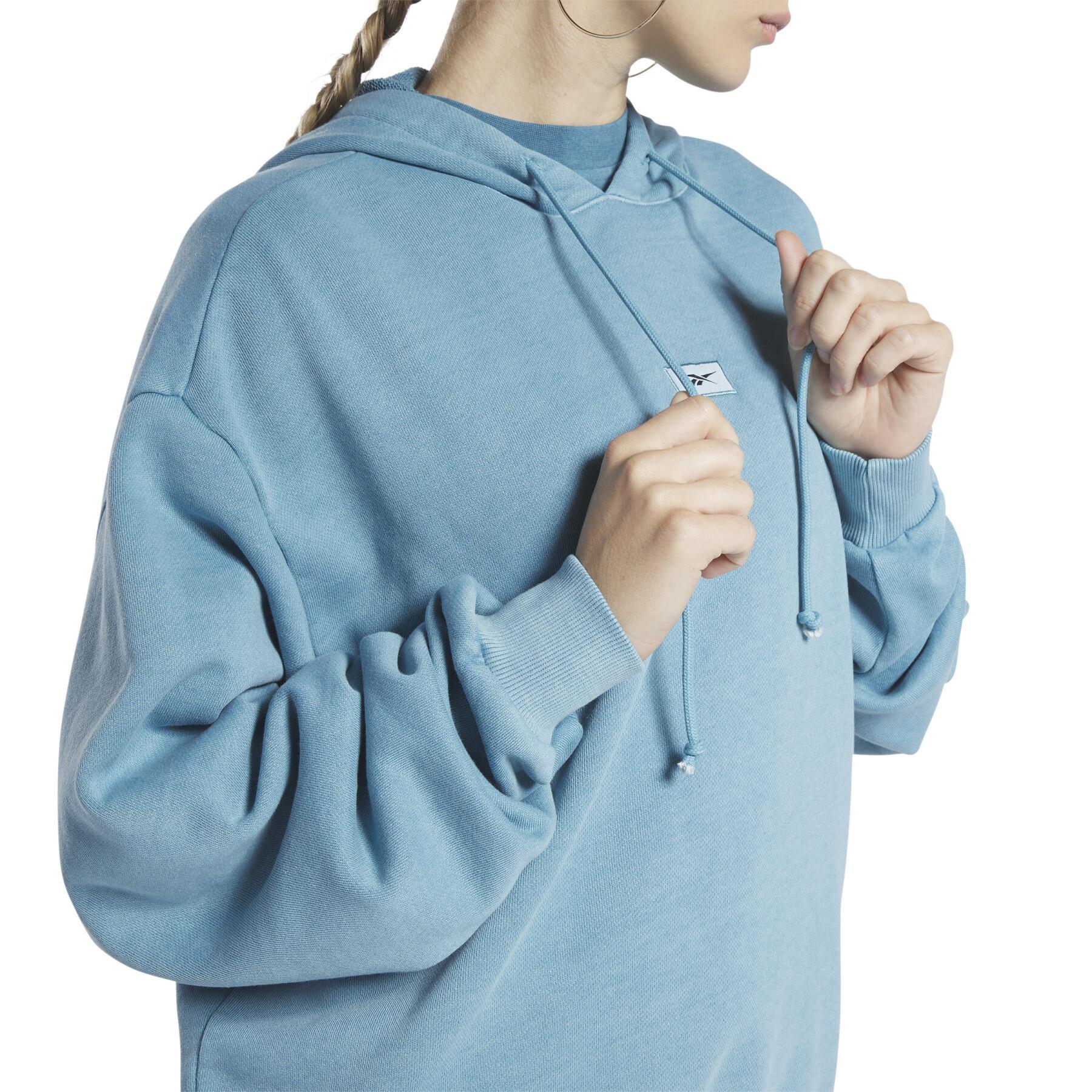 Sweatshirt capuz de mulher de tamanho excessivo Reebok Classics Natural Dye