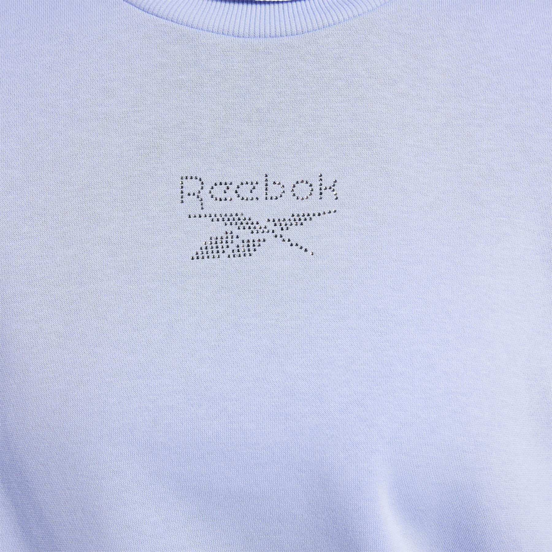 Camisola redonda de pescoço feminino Reebok Classics Sparkle