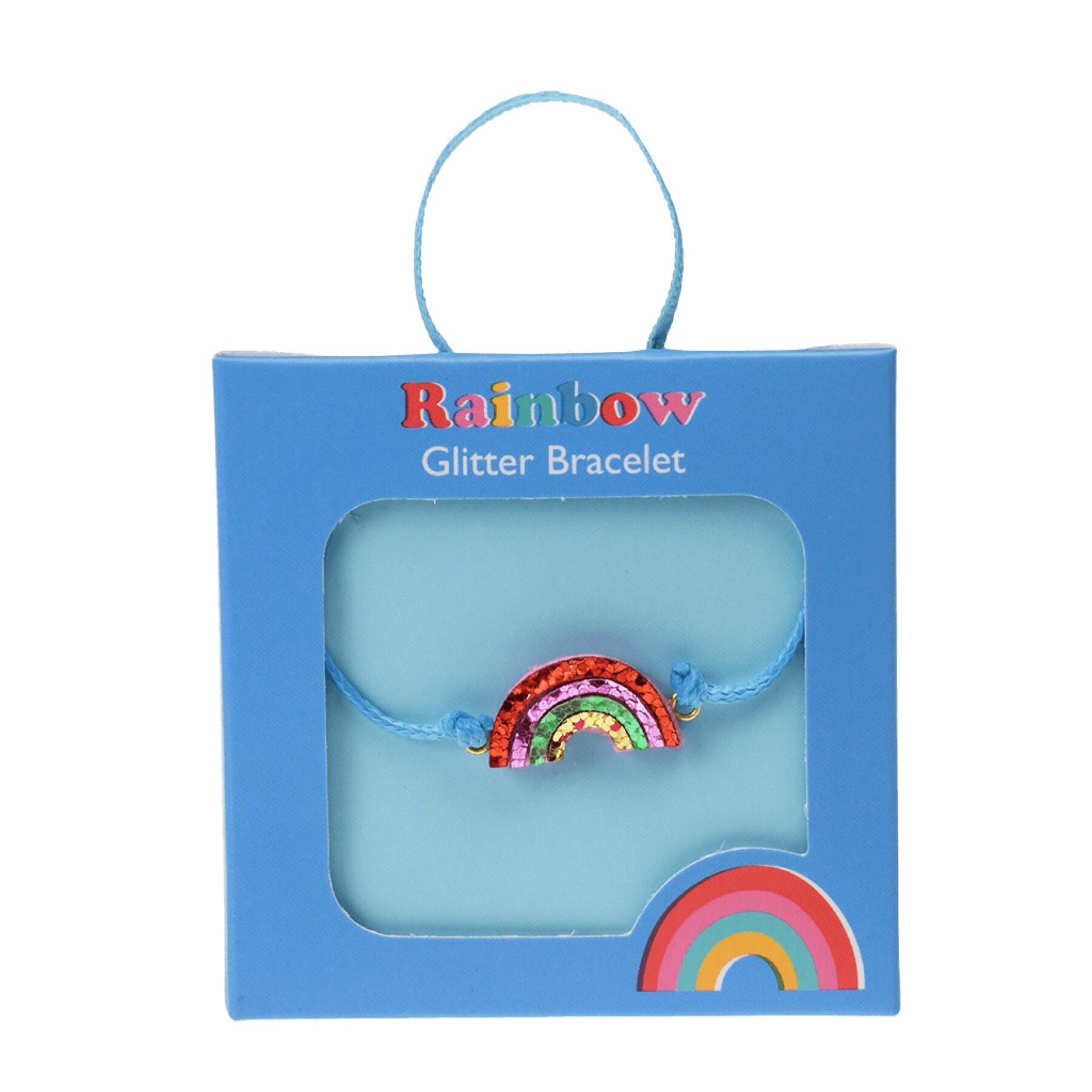 Bracelete brilhante arco-íris para crianças Rex London