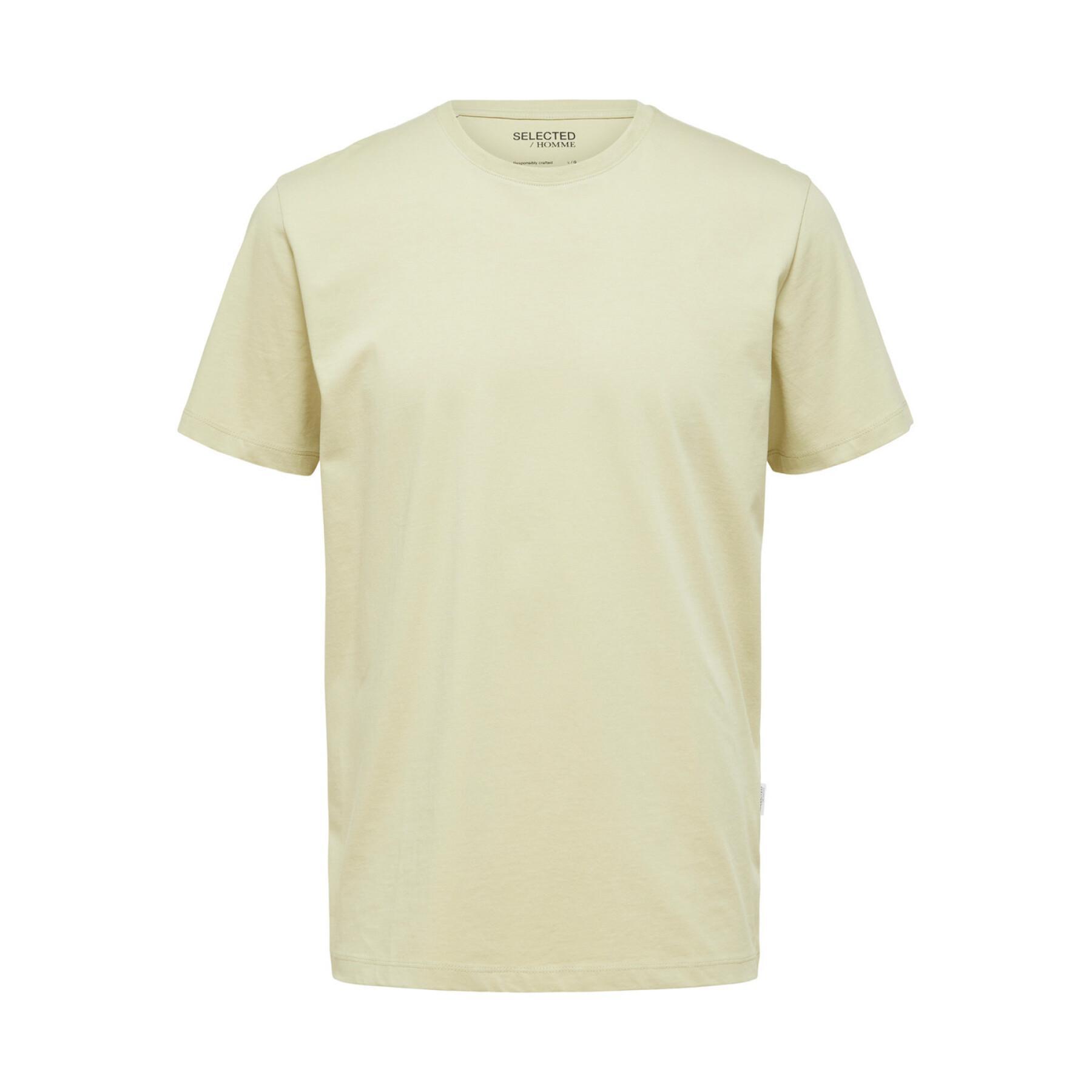 T-shirt de gola redonda Selected Aspen