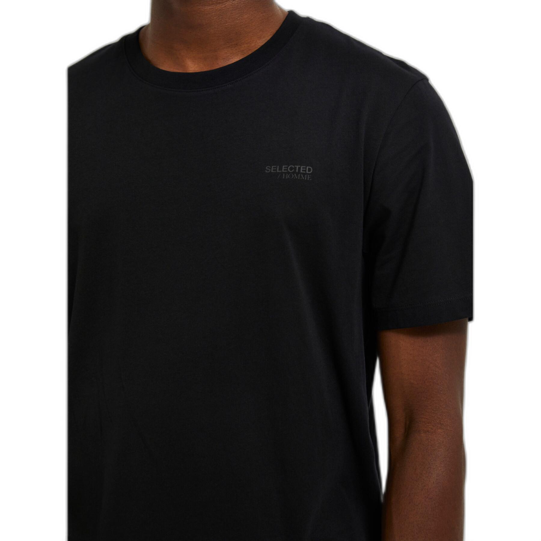 T-shirt de gola redonda Selected Aspen Logo