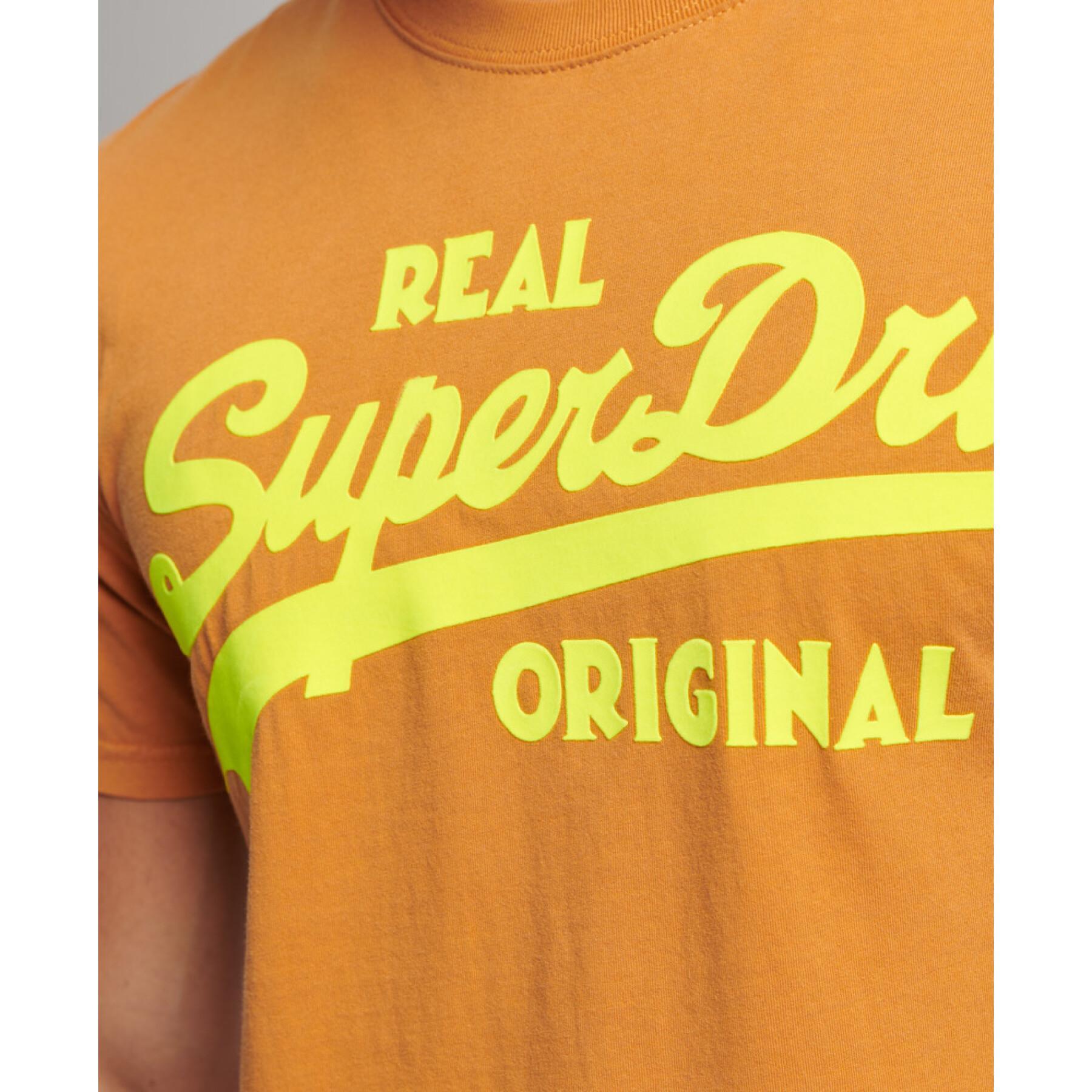 T-shirt com logótipo de néon Superdry Vintage