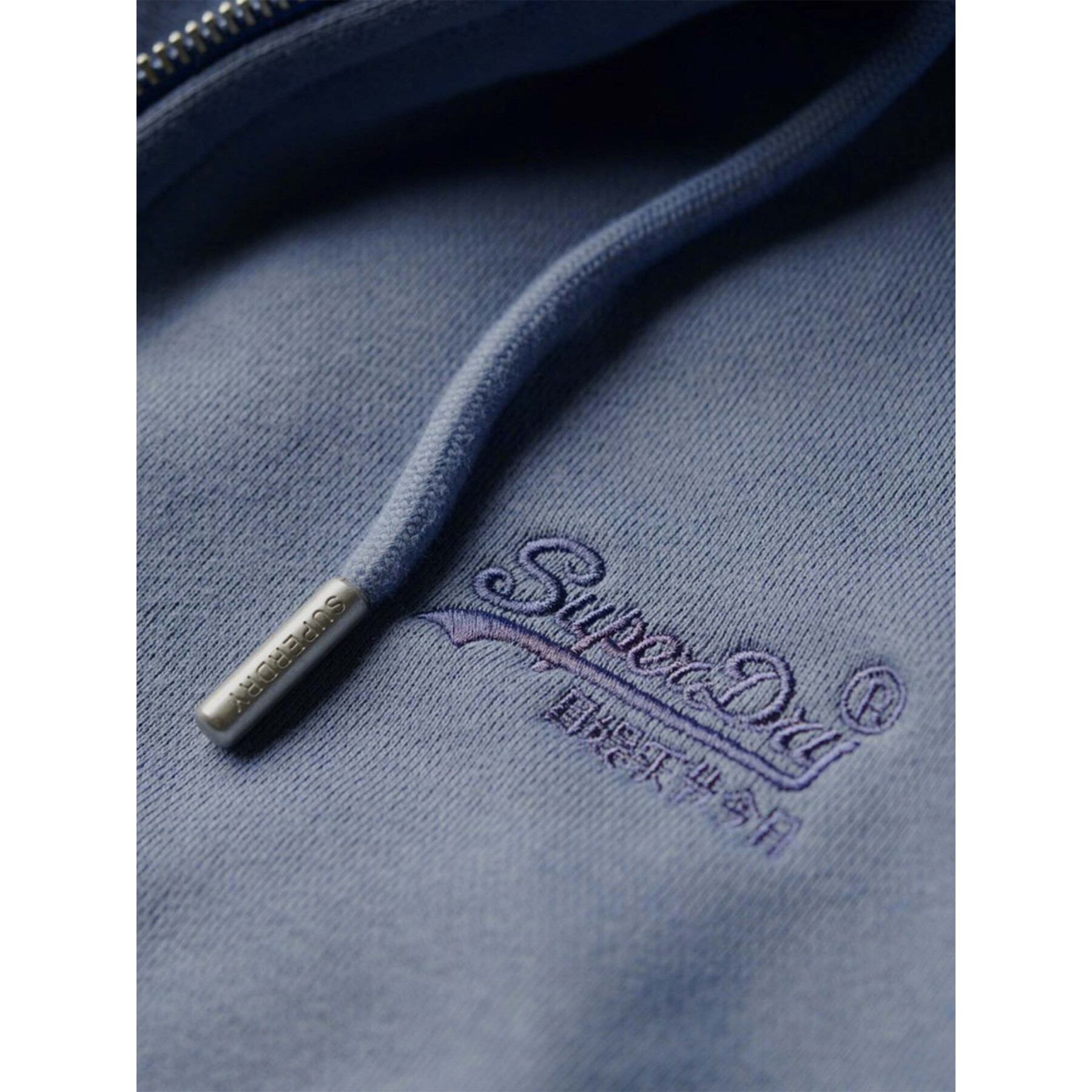 Sweatshirt com capuz e fecho de correr Superdry Essential Logo