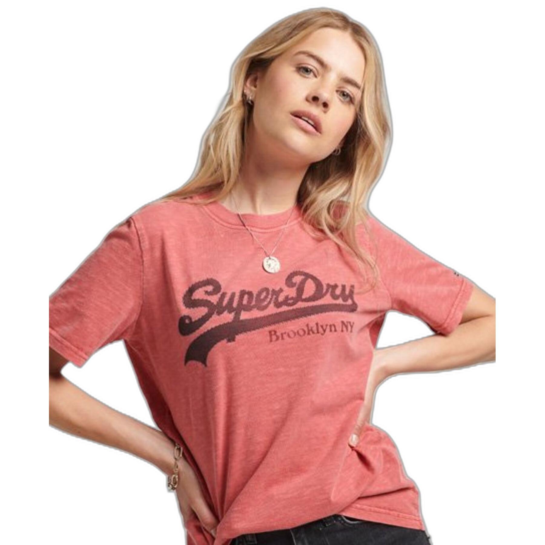 T-shirt de mulher Superdry Vintage Logo Borough