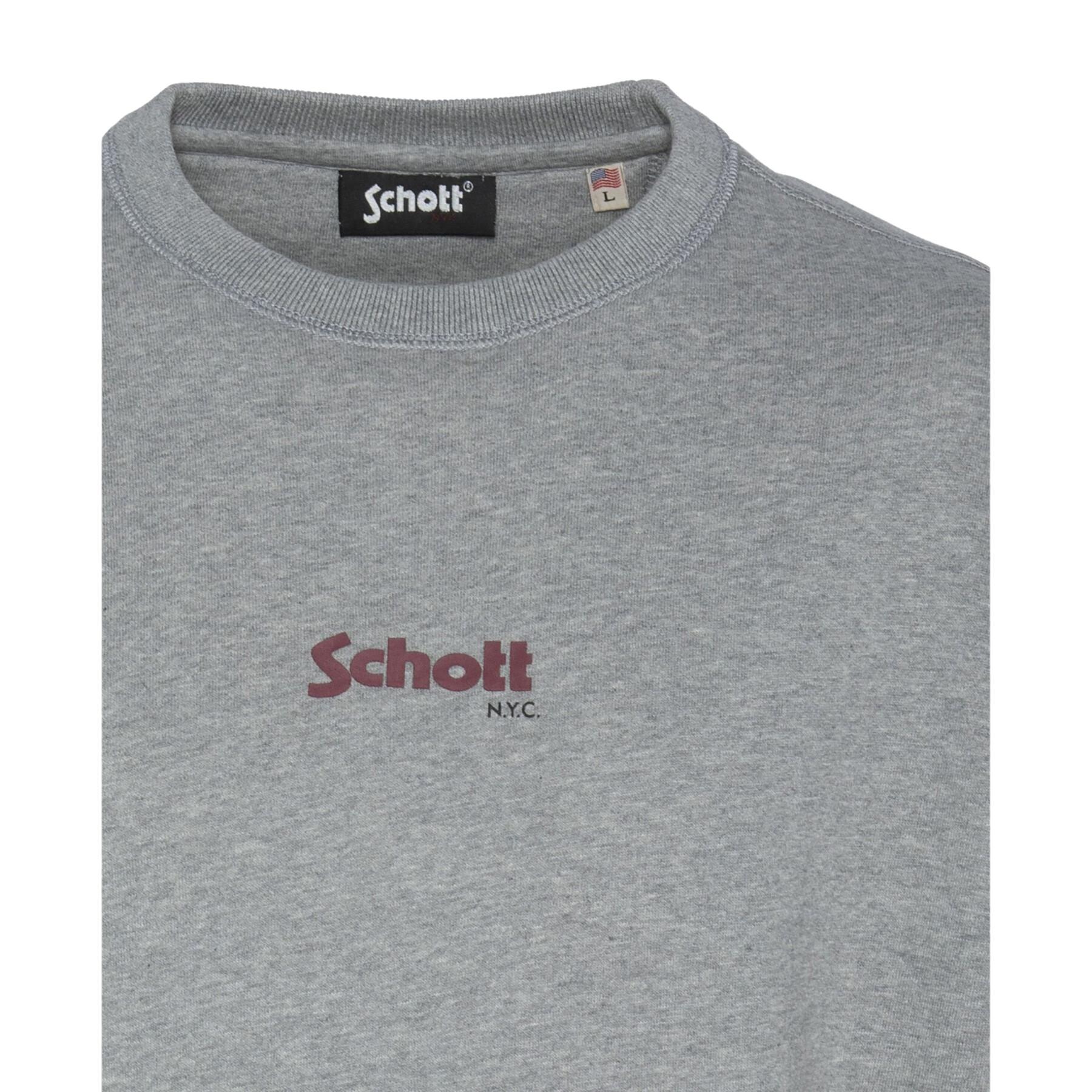 Sweatshirt rdc baú pequeno logotipo Schott