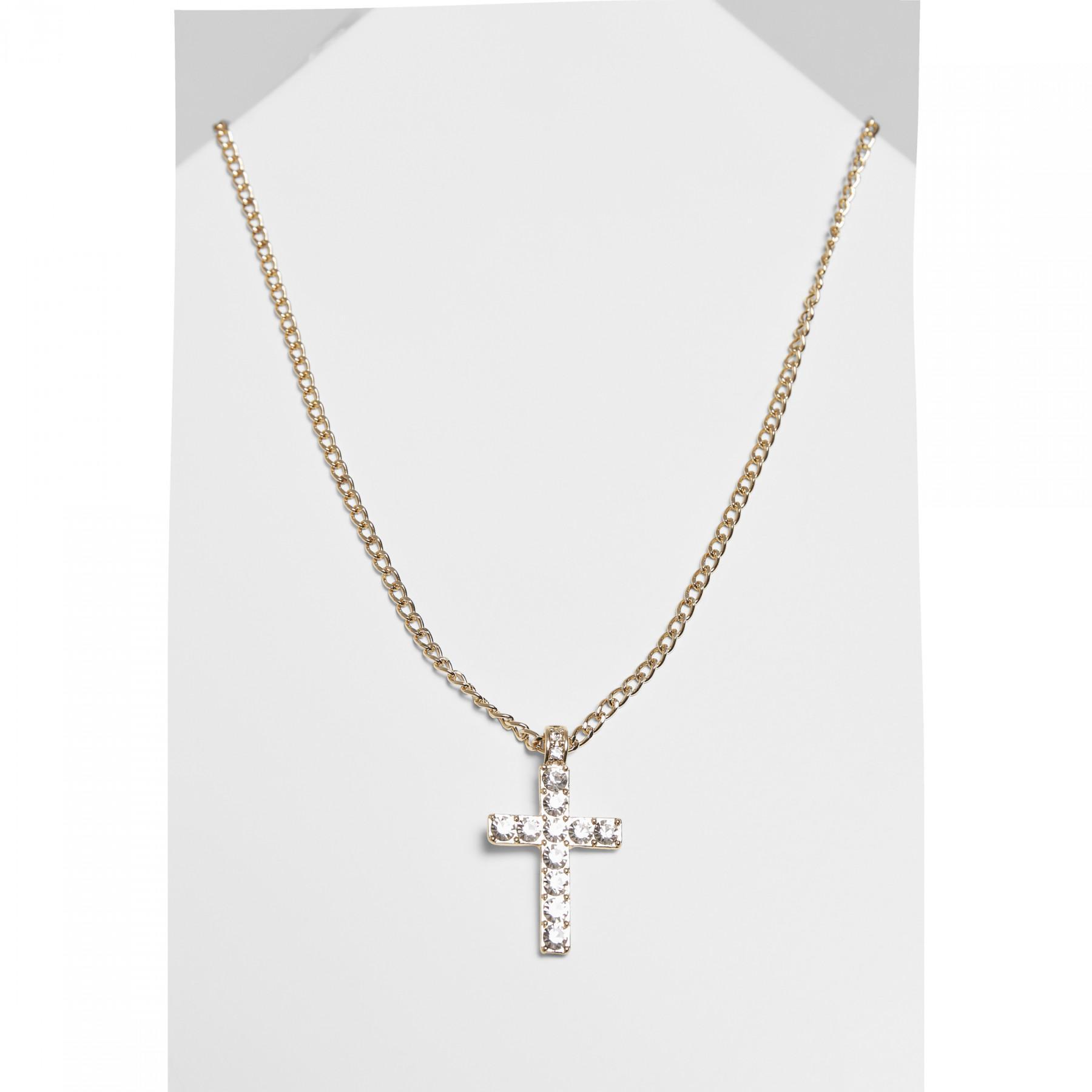 Colar Urban Classics diamond cross