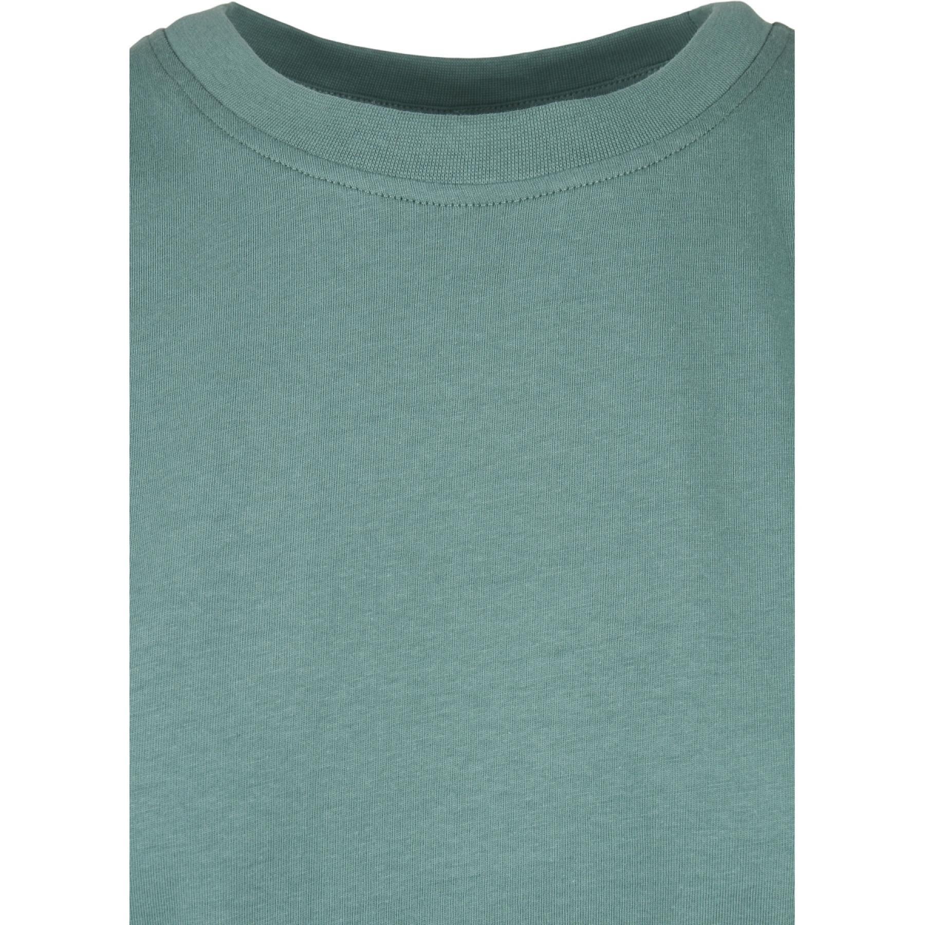 T-shirt vestido mulher Urban Classics organic oversized slit-tamanhos grandes