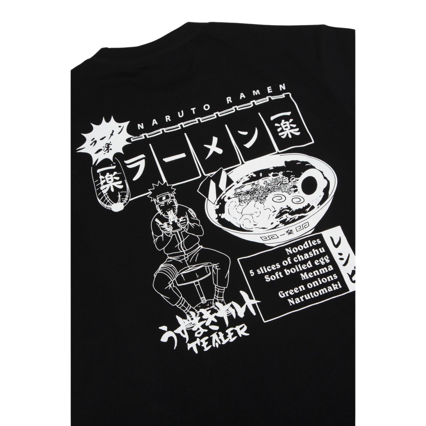 T-shirt de manga curta Tealer Naruto Ramen
