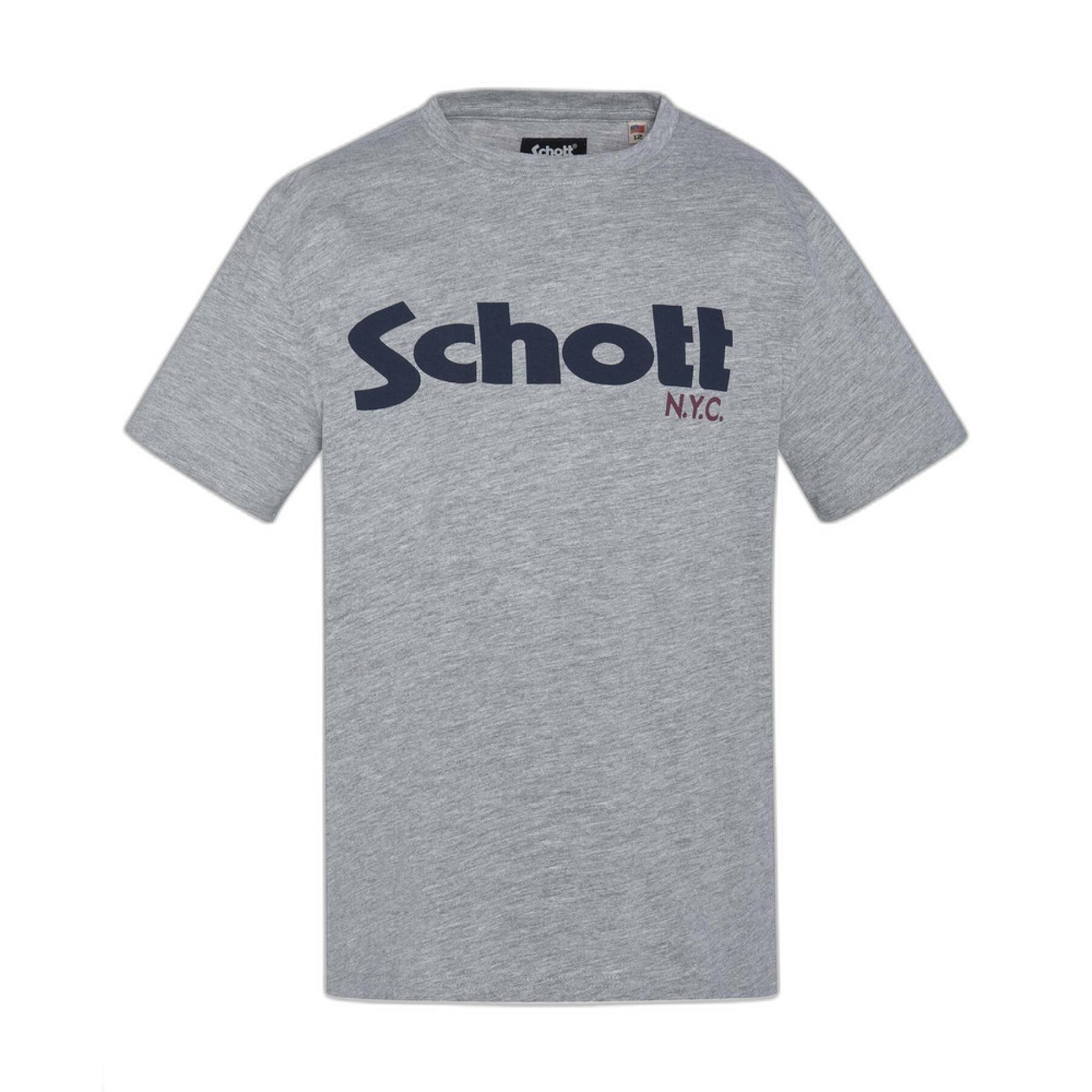 T-shirt com o logotipo da criança Schott
