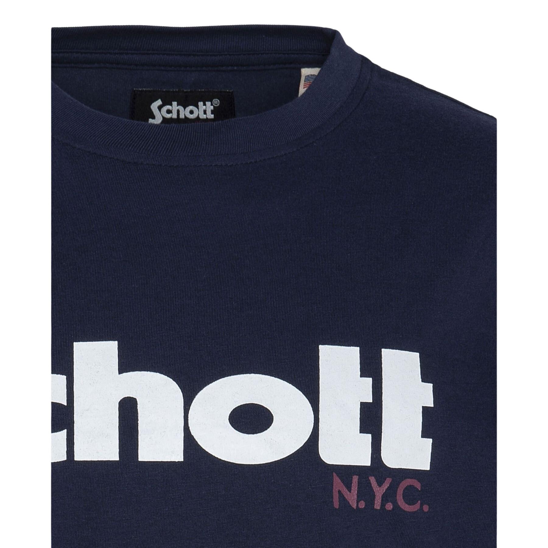 T-shirt com o logotipo da criança Schott