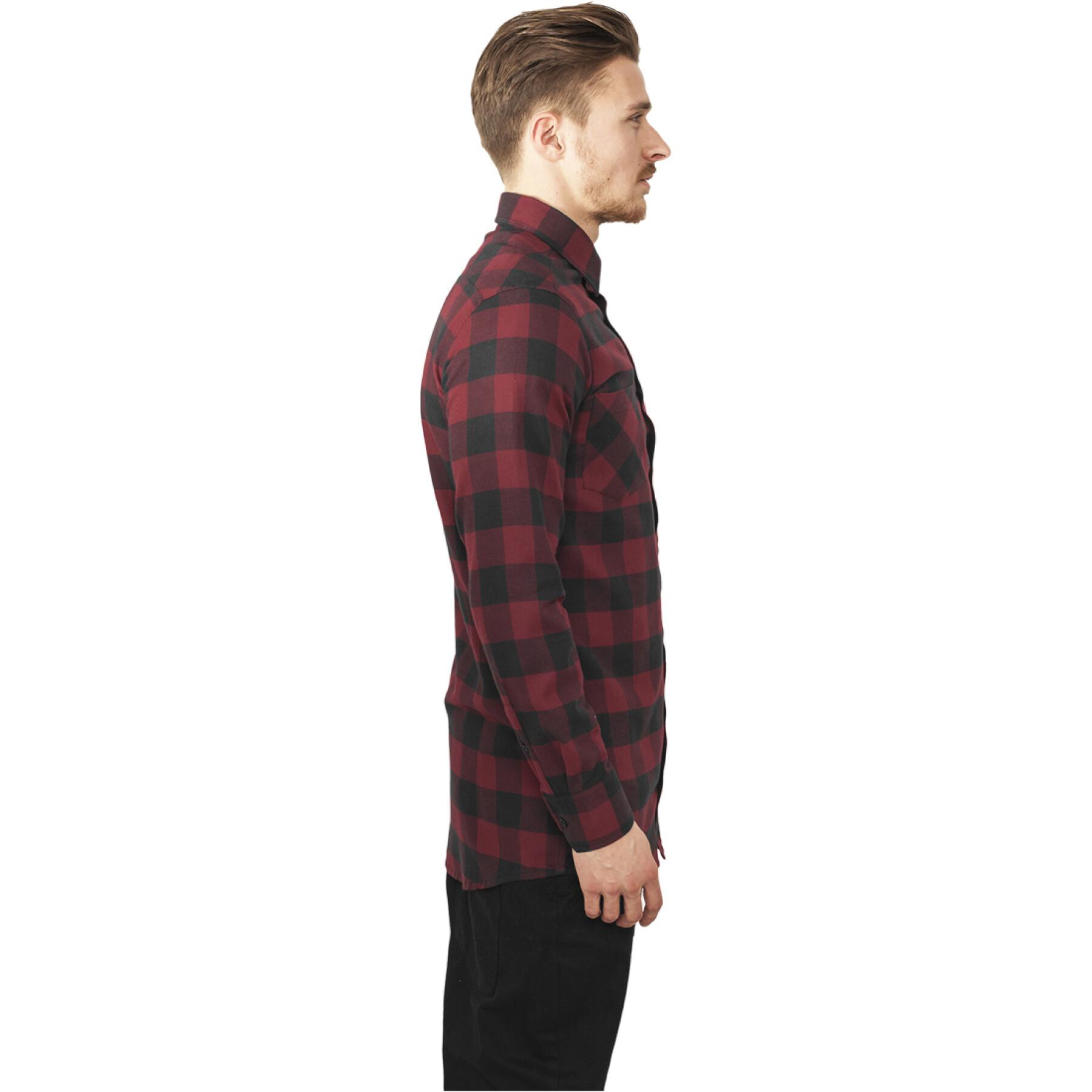 Camisa Urban Classics long checked flanell
