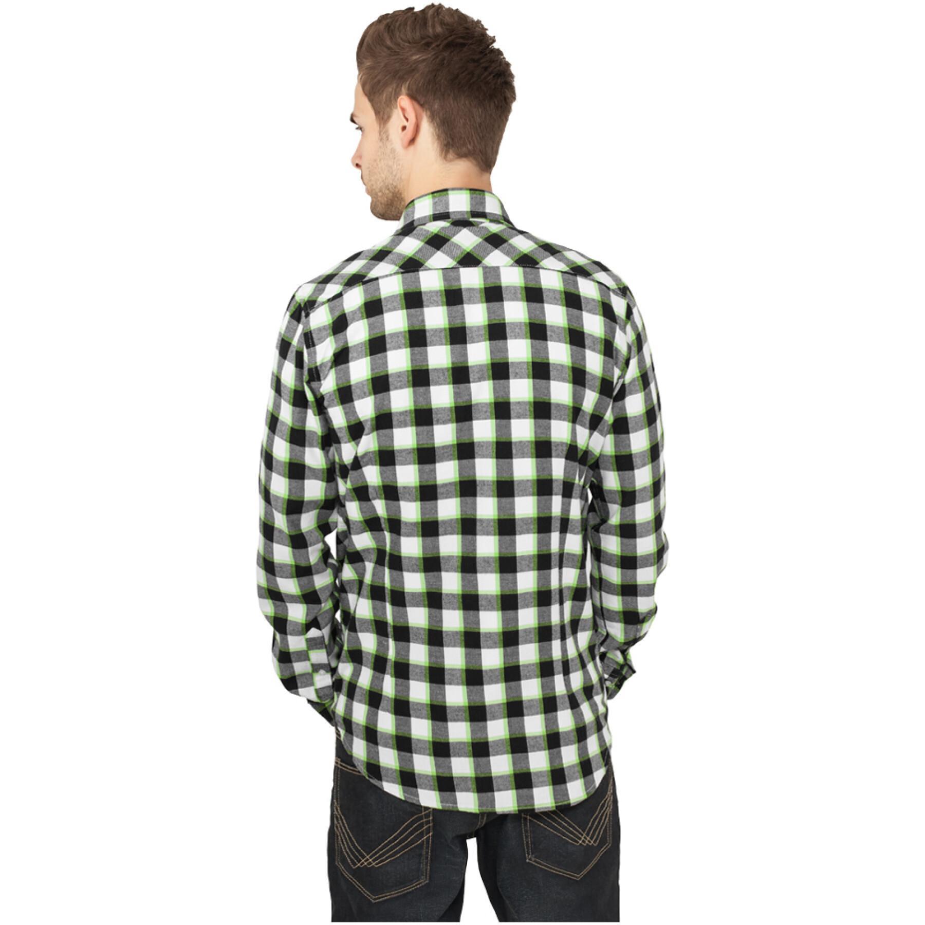 Camisa Urban Classics tricolor checked light flanell