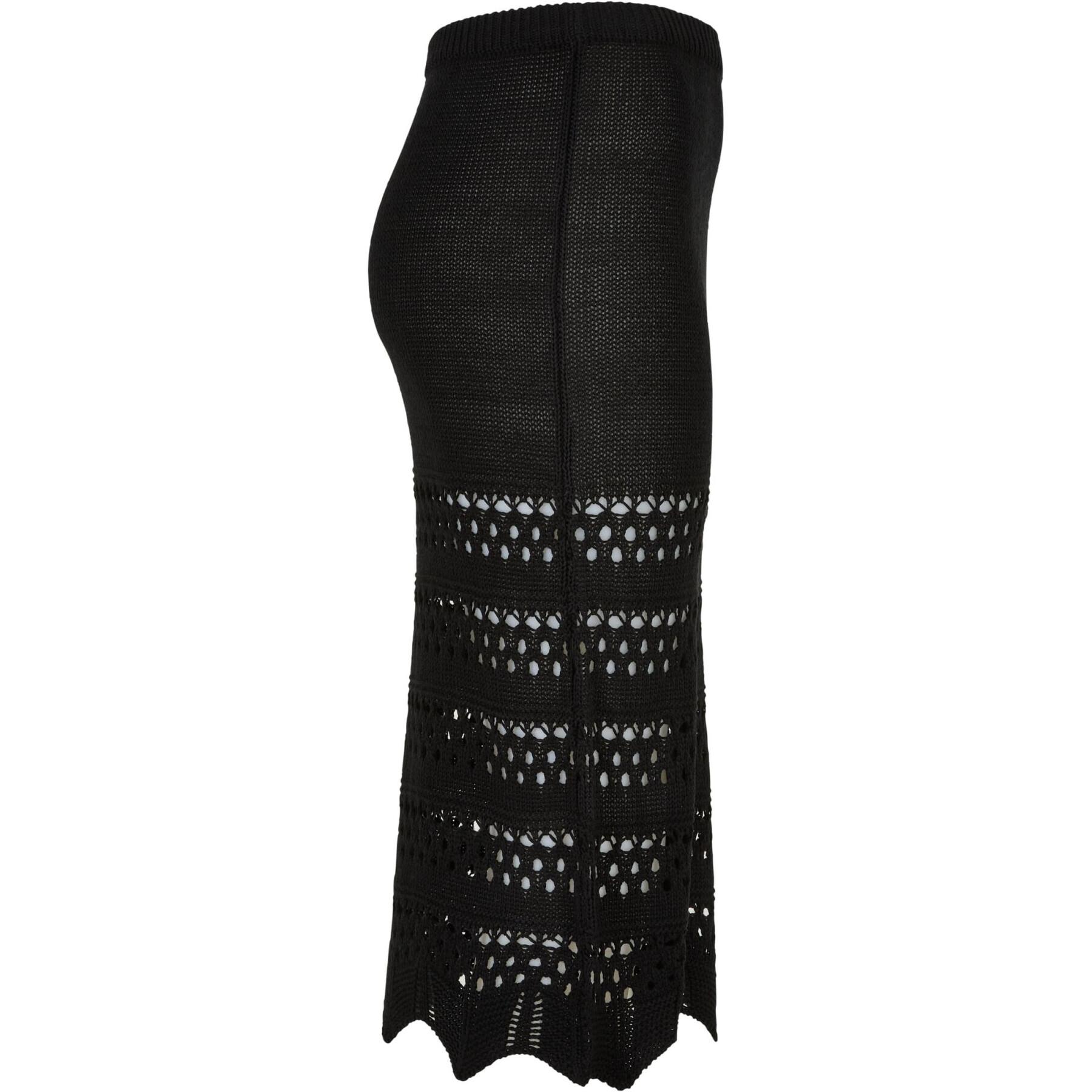 Saia tricotada feminina de 3/4 de comprimento Urban Classics