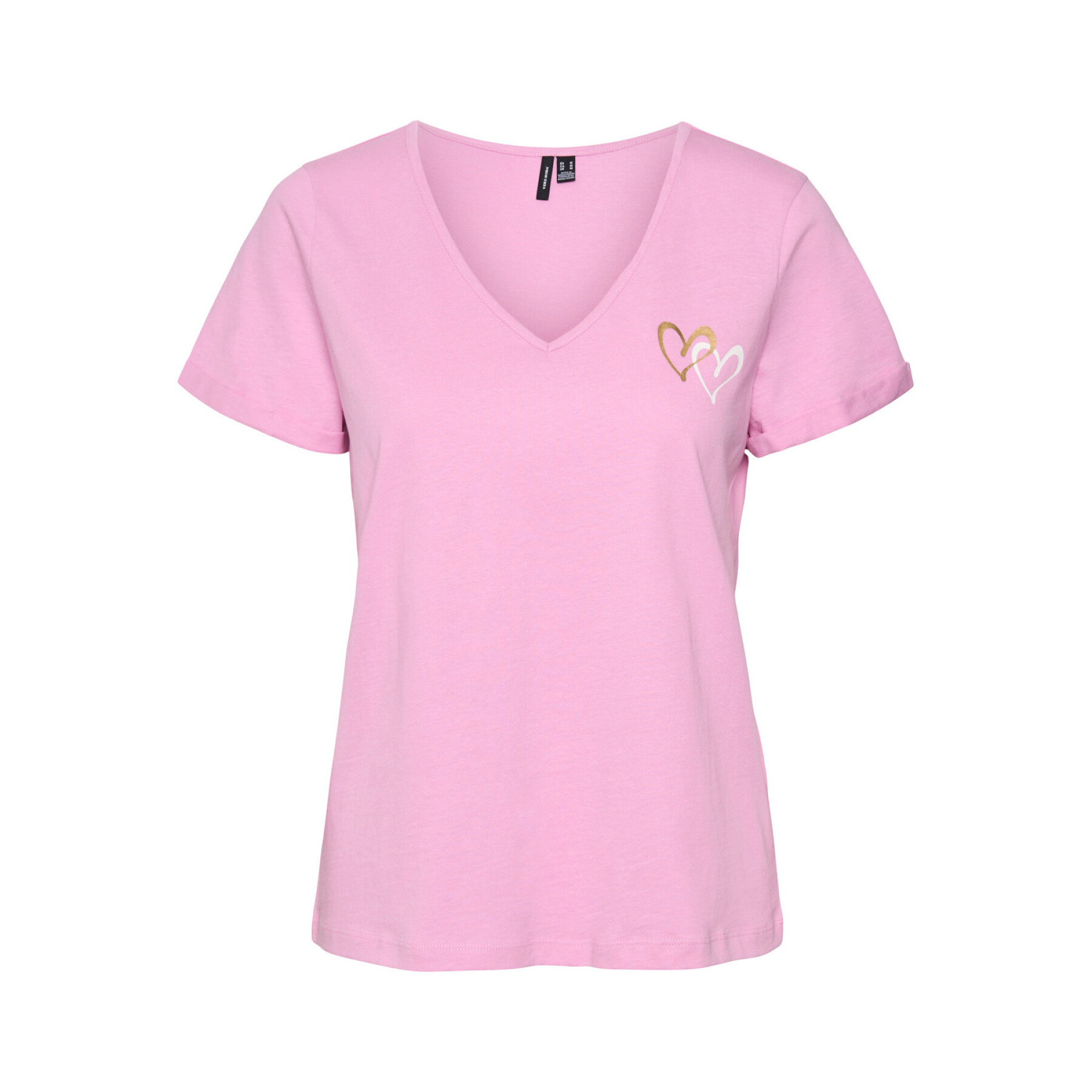 T-shirt com decote em V para rapariga Vero Moda Heart