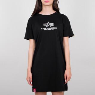 Camiseta comprida feminina Alpha Industries Basic Foil Print