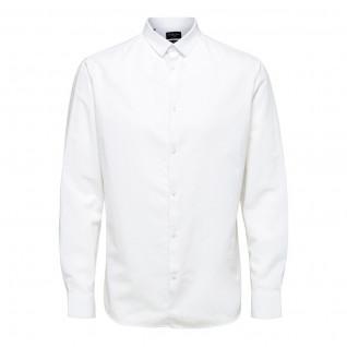 Camisa Selected New-linen manches longues slim
