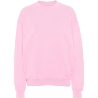 Sweatshirt pescoço redondo Colorful Standard Organic oversized flamingo pink