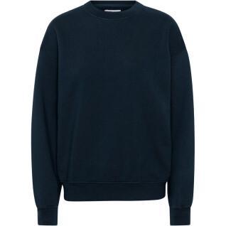 Sweatshirt pescoço redondo Colorful Standard Organic oversized navy blue