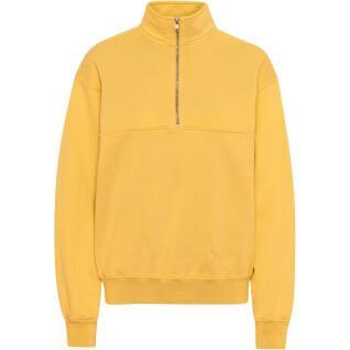 Sweatshirt 1/4 zip Colorful Standard Organic burned yellow