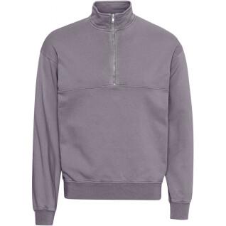 Sweatshirt 1/4 zip Colorful Standard Organic purple haze