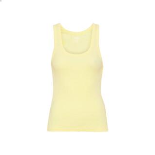 Top de Alças feminino com nervuras Colorful Standard Organic soft yellow