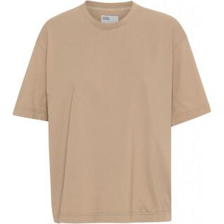 Camiseta feminina Colorful Standard Organic oversized honey beige
