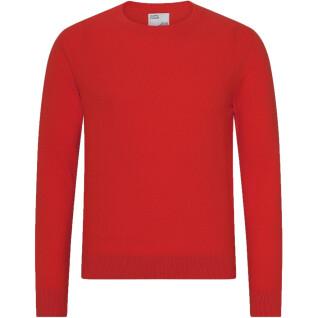 Saltador de lã com pescoço redondo Colorful Standard Light Merino scarlet red