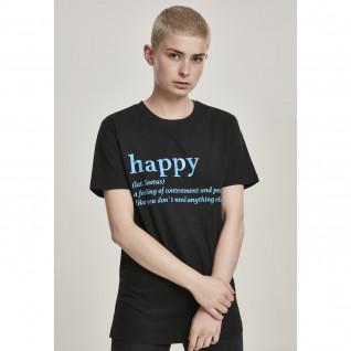 Camiseta feminina Mister Tee happy definition