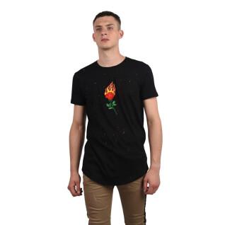 T-shirt bordada Project X Paris Destroy Rose on Fire