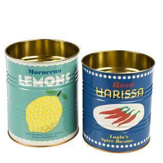 Caixas de armazenamento Rex London Citrons Et Harissa (x2)