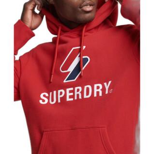 Sweatshirt capuz com logótipo aplicado Superdry Stacked