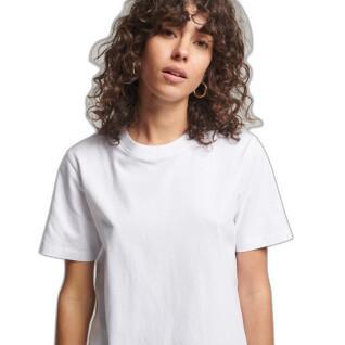 Camiseta com o logotipo de algodão orgânico feminino Superdry Vintage