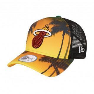 Boné New Era NBA Miami Heat trucker summer city