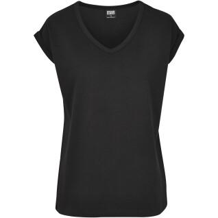 T-shirt mulher Urban Classic round V-Neck extended