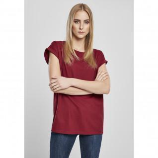 T-shirt mulher Urban Classics organic extended shoulder (tamanhos grandes)
