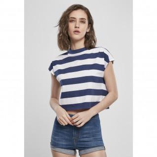 T-shirt mulher Urban Classics stripe Calções