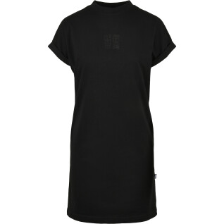 Vestido de camiseta feminino Urban Classics cut on sleeve printed (Grandes tailles)