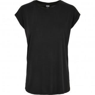 T-shirt mulher Urban Classics modal extended shoulder