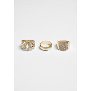 Anéis Urban Classics diamond (x3)