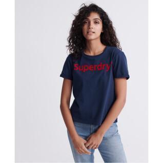 T-shirt de mulheres em flocos Superdry