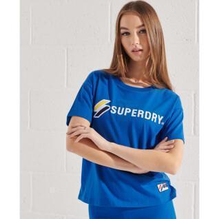 T-shirt heterossexual feminina Superdry Sportstyle