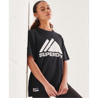 Camiseta monocromática feminina Superdry Mountain Sport