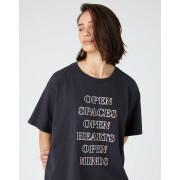 T-shirt de tamanho exagerado para mulheres Wrangler Worn
