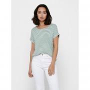 T-shirt mulher Only Moster stripe pescoço redondo