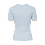 T-shirt de costela feminina sem costura TheJoggConcept jcsahana