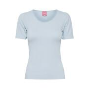 T-shirt de costela feminina sem costura TheJoggConcept jcsahana