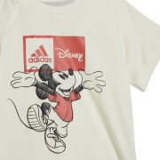 Conjunto de t-shirt, calções e babete para bebé adidas Disney Mickey Mouse