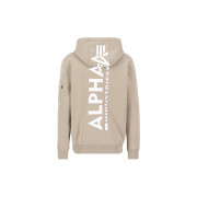 Sweatshirt com capuz e fecho de correr Alpha Industries Back Print