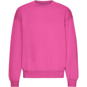 Camisola de gola redonda de grandes dimensões para mulher Colorful Standard Organic Bubblegum Pink