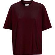 Camiseta feminina Colorful Standard Organic oversized oxblood red